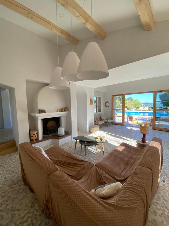 Lovely "Provence" Villa With Sea View, Private Heated Pool, Airco And Beautiful Garden Гримо Екстер'єр фото